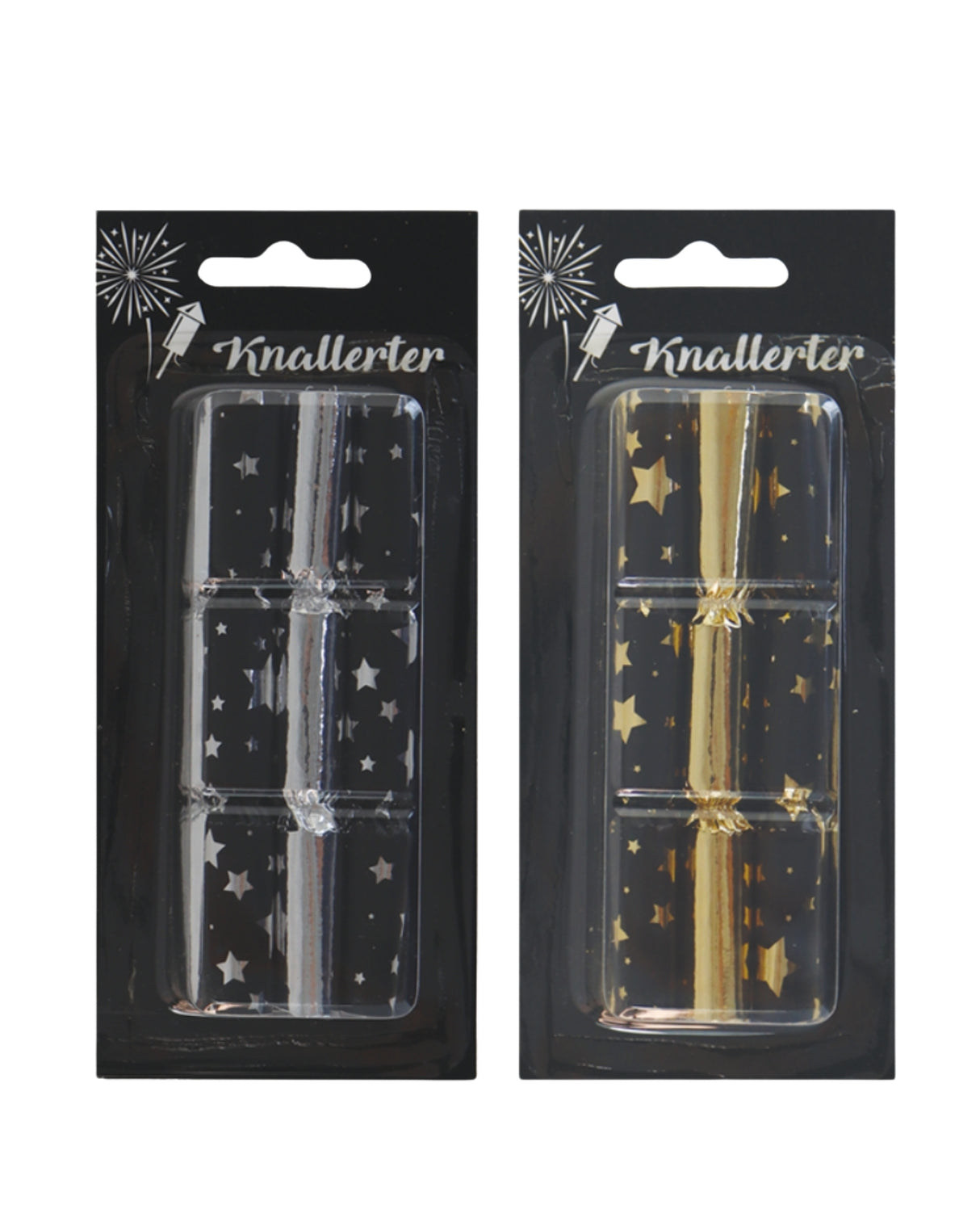 Mopeds 11 cm 6 stars in either gold or silver