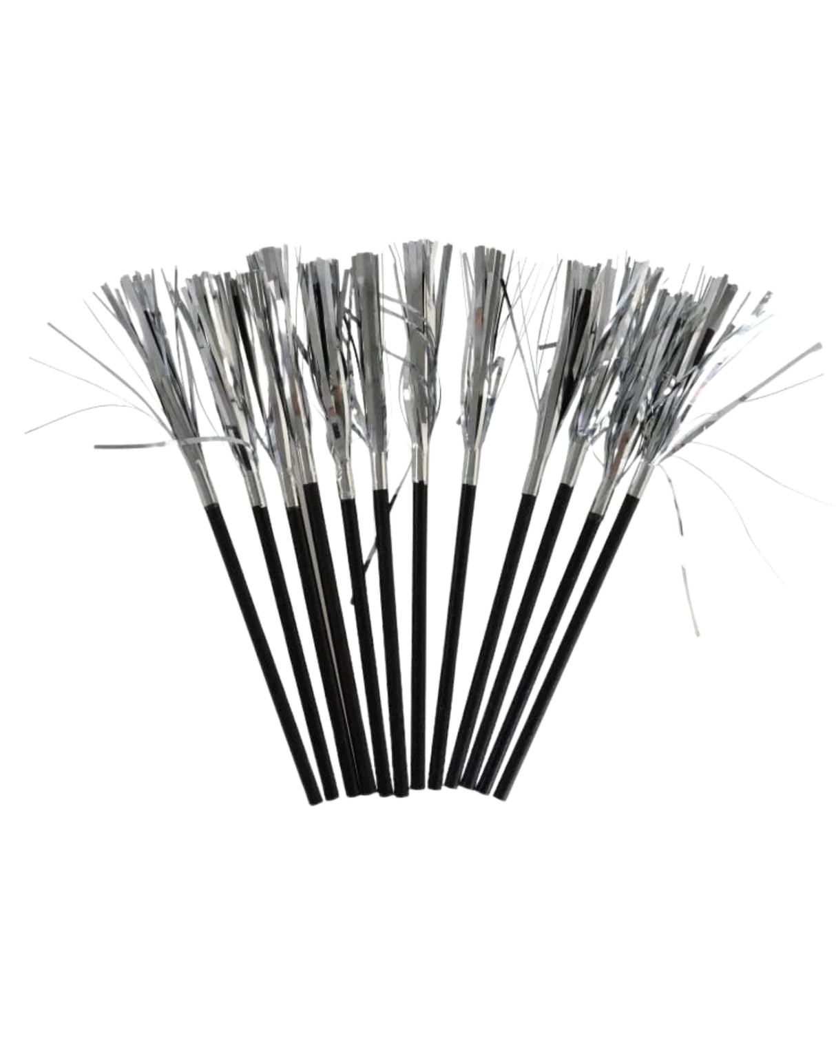 Straws 12 pcs. silver