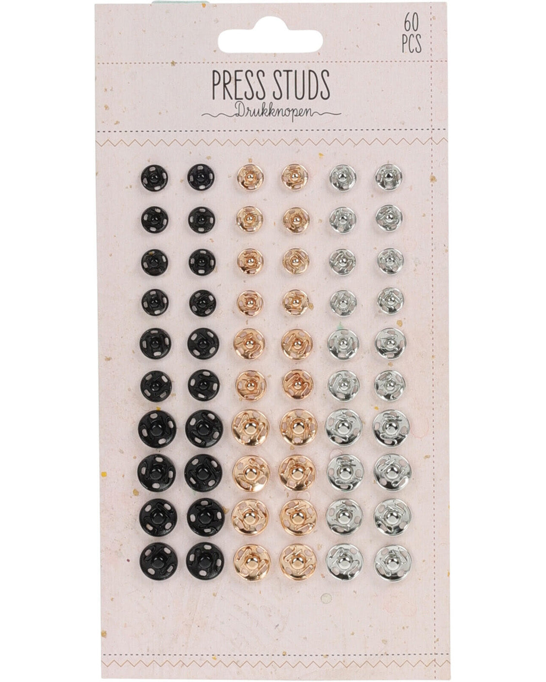 Snap fasteners 60 pcs