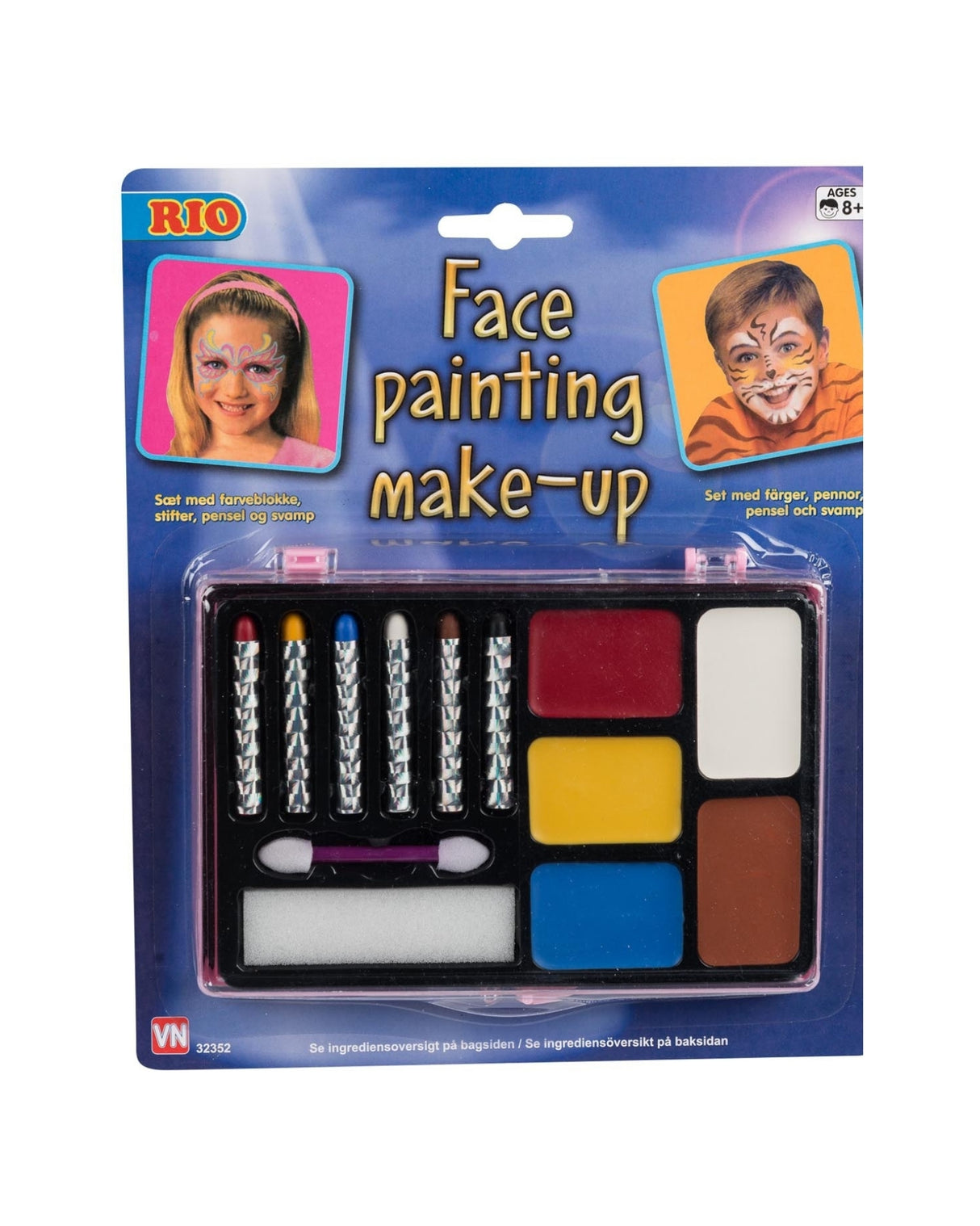 Ansigtsmake-up 6xStift mm