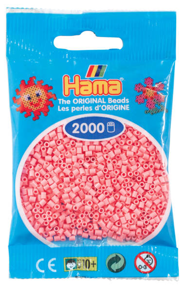 Hama mini perler lyserød 501-06