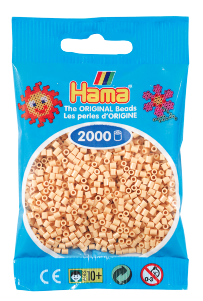 Hama mini perler beige 501-27