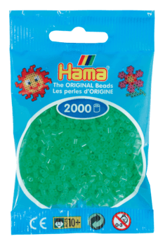 Hama mini perler neon grøn 501-37