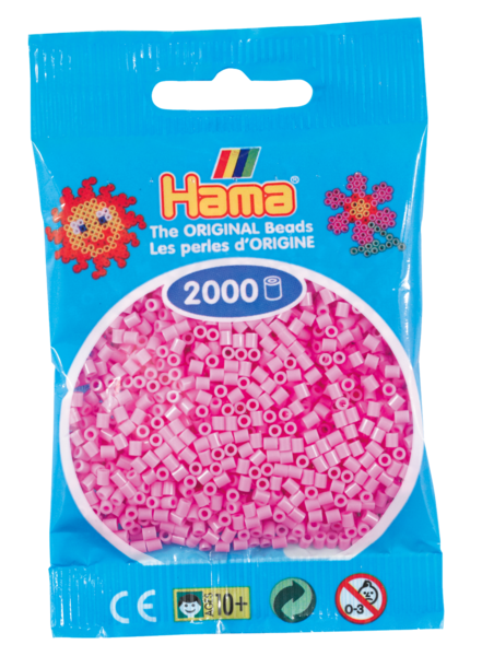 Hama mini perler pastel pink 501-48