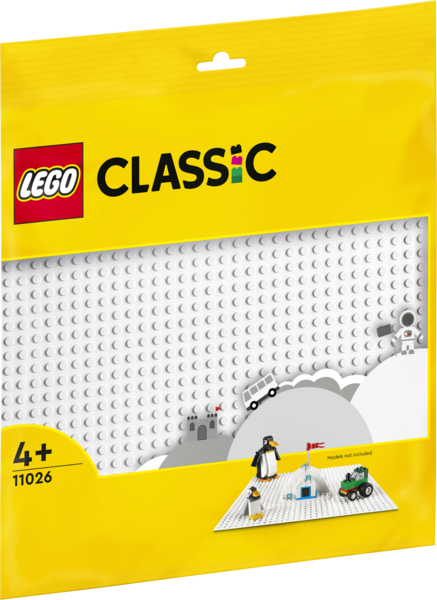 Hvid LEGO byggeplade 11026 Lego Classic