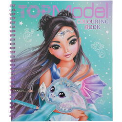TOPModel Colouring Book with Sequins DRAGON LOVE