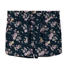 Navy name it shorts med blomster - 13203009