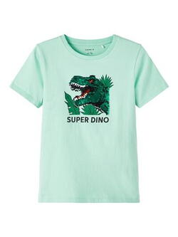 Turkis name it pliet t-shirt med dinosaur - 13210380