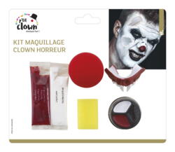 Scary clown make-up kit