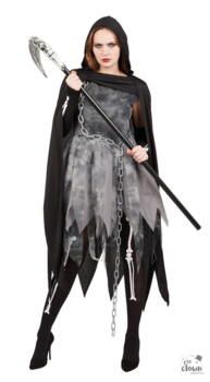 Adult reaper woman costume XS