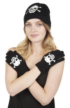 Halloween cap and gloves