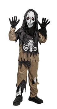 Children zombie skeleton costume 5-6 years