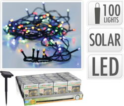 Lyskæde 100 LED lys udendørs med solcelle