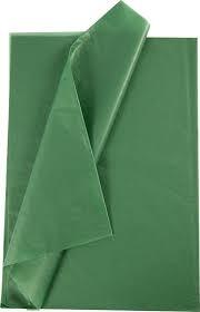 Silkepapir grøn, 50x70 cm, 14 g, 10 ark/ 1 pk.