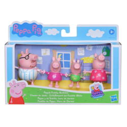 Peppa Pig 3 Inch Figure 4-Pack Peppa's Family Bedtime