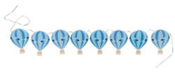 Guirlande luftballon blå 230cm