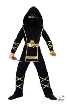 Ninja kostume 5-6 år