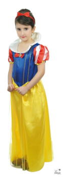 Prinsesse kostume gul og blå