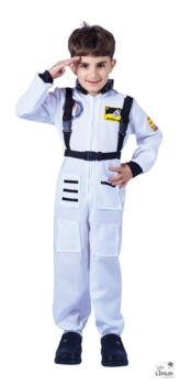 Astronaut kostume 7-9 år