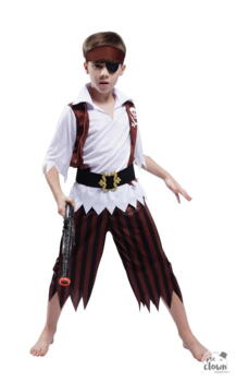 Pirat kostume 5-6 år