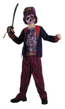 Pirat zombie kostume 5-6 år