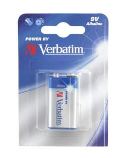 Batteri 9v Alkaline (6LR61) - Verbatim
