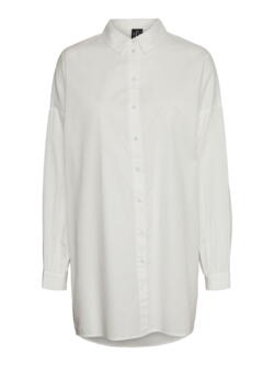 Hvid Vero Moda lang skjorte 10250576