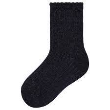 Navy name it glimmer sokker med bølget kant - 13213504
