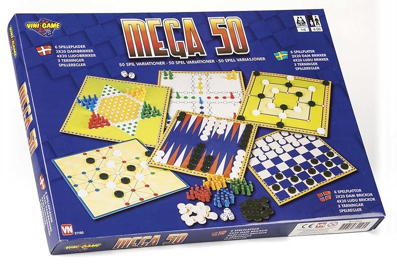 Spillemagasin MEGA - 50 Spil.