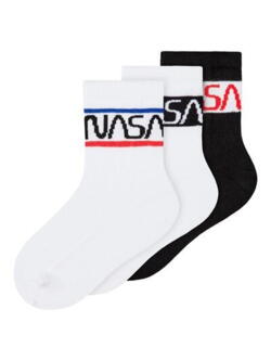 Hvide/sorte Name it "NASA" sokker - 13214006
