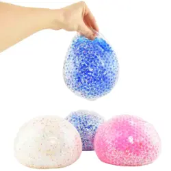 Squshi Ball med perler 15cm