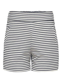 Hvid/navy JDY tynd stribet shorts - 15226836