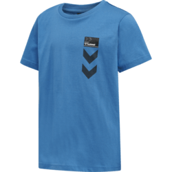 Blå Hummel t-shirt med logo - 215204-7110
