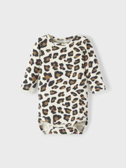 Buttercreme leopard printet Name it body - 13215736