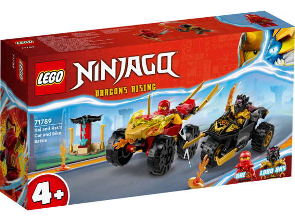 LEGO Ninjago Kai og Ras' bil- og motorcykelkamp 71789