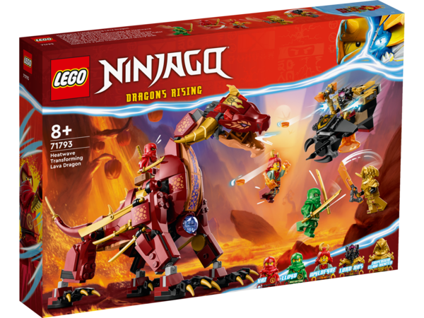 LEGO Ninjago Forvandlings-lavadragen Heatwave 71793
