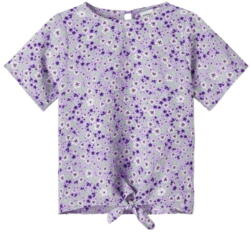 Lavendel sand verbena Name it blomstret t-shirt med knude - 13214103