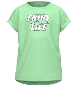 Grøn ash Name it t-shirt "Enjoy life" - 13214677