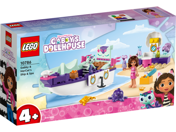 LEGO Gabbys Dollhouse Gabby og Havkats skib og spa 10786