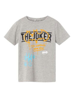 Grå - Grey Melange - t-shirt - "The Joker" - 13221212
