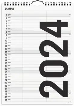 Familiekalender Black and white 2 kol. 2024