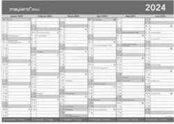 Basic kontorkalender A3 2024