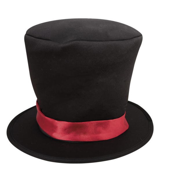 Høj hat med rødt bånd