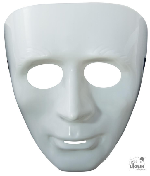 Maske i hvid - Voksne