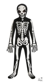 Masked skeleton costume - kids - 7/9 years
