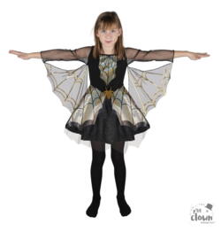 Spider costume - kids - black, gold - 10/12 years