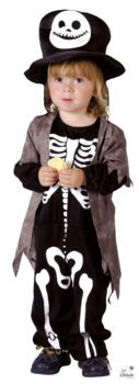 Skeleton costume - kids - 1/2 years