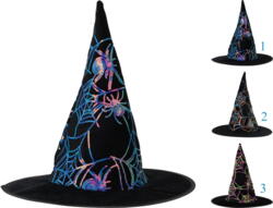 Hekse hat med pailletter 1stk