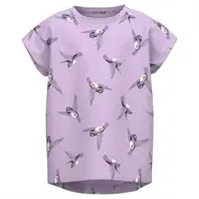 Lilla - orchid bloom - name it - t-shirt med fugle - 13217566