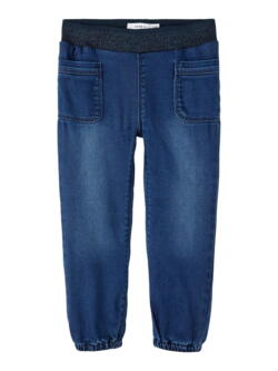 Blå - dark blue denim - name it - jeans - 13218362